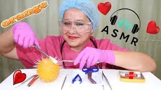 ASMR DR. Blonde / Mr Orange Thorns Removing / Pink and Blue Gloves