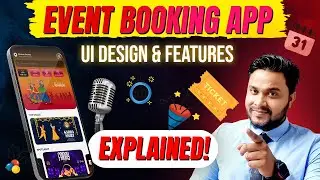 Event Booking App UI & Features Full Guide 2026 🔥 | Event & Movie Ticket Booking Apps Development!