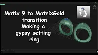 MatrixGold mens Gypsy set ring