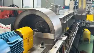 Machine Trial of SHJ 63 Twin Screw Extruder with Water Ring Die Face Pelletizing