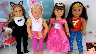 Doll Dress up For Kids - Play Toys AG Halloween Costumes Unicorn, Mermaid Princess - Titi Dolls