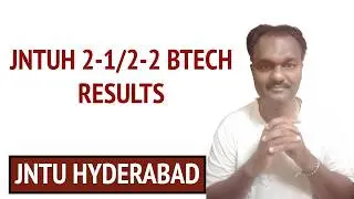 JNTUH 2-1/2-2 BTECH RESULTS #jntuh