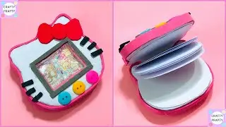 DIY Hello Kitty Mini Notepad/ How to make Hello kitty Shaker Notebook  - School Supplies /Stationery