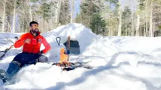 Создание приюта для выживания со снегом. (Иглу)