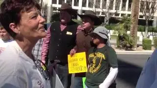 Protest for Cliven Bundy and Patriots Federal CourtHouse Las Vegas, NV.