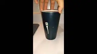 HEAT REVEAL HOT COLOR CHANGING COFFEE CUP!!!!!!