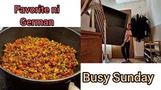 Moving things upstairs + Cooking his favorite Giniling| Filipina German Life