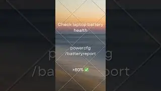 Check laptop battery