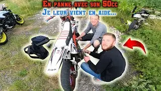 EN PANNE AVEC SON 50CC, JE LEUR VIENT EN AIDE...😅🛠