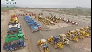 Capital Smart City Development Work Update Heavy Machinery at Site
