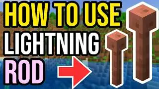 How To Use LIGHTNING ROD In Minecraft Java & Bedrock