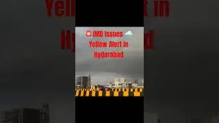 ⚠️ IMD Issues Heavy Rain Alert for Hyderabad! #WeatherAlert