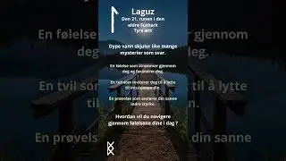 🌊 #dagens r&aring;d : #laguz 🌊#Runen for #intuisjon, #f&oslash;lelser og #mysterium