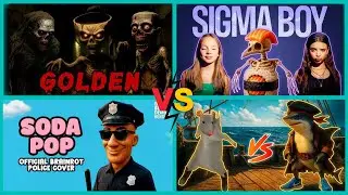 SIGMA BOY vs Brainrot Golden vs Brainrot Police vs Brainrot Pirates | Coffin Dance | Tiles Hop