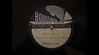 Jerry Peterson - Never Before/Shine On Harvest Moon (unreleased acetate 78rpm record, 1954)