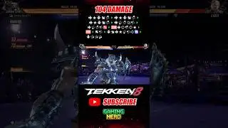 104 DAMAGE | Armor King Combo Tekken 8 Season 2 #shorts #tekken8