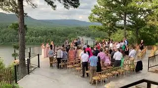 Bridal party getting in place at Horsehead Lake Lodge