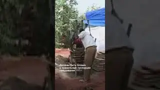 Как делают кирпичи для домов в Гимби
