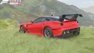 Forza Horizon 4 - Ferrari 599XX Evo | ultra setting 2k | Logitech g29 gameplay