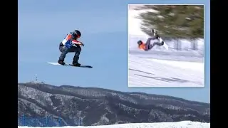 Austrian snowboarder Schairer breaks neck in scary crash
