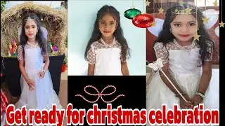 Get ready for christmas celebration/Simple makeup look for kids @geethuswalkNtalk #malayalam #viral