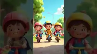 Follow the Labubu! 🐾🚲 | Cute Cartoon Bike Fun #BikeRideFun #cartoonbikes