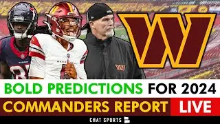 Commanders Report LIVE: Practice Squad Tracker, Week 1 Preview & Final 2024 Record Prediction
