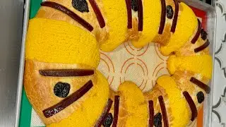 Rosca De Reyes Rellena De Queso Crema y Nutella
