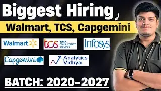 🔥Walmart Finally Direct Test Hiring | TCS, Capgemini , Infosys Hiring | Off Campus 2020-2027 BATCH