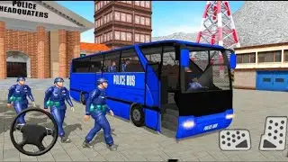 US Police Bus Mountain Driving Simulator - Transport Passengers By Bus - Android Gameplay