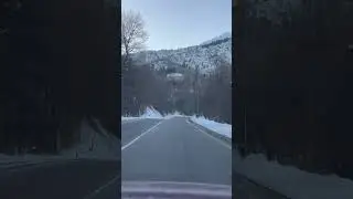 Almaty road trip. Дороги Алматы. Едем вверх на Медеу. 28 Января #kazakhstan #roads #almaty