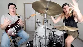 13 Different Music Genres in 3 Minutes on Drums + Guitar
