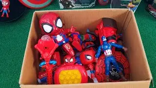 Spiderman dance,Captain america,spider skateboard,spider train, spider push it..