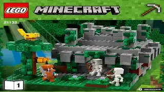 2017 Lego Minecraft The Jungle Temple instruction 21132