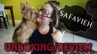 SAFAVIEH leather shag rug Unboxing/Review