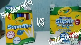 Valen la pena los crayola super tips de 120 en 2025?/son baratos?/mi primer video 🥺🥳