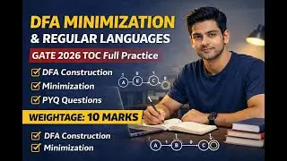 DFA Minimization & Regular Languages | GATE 2026 TOC Full Practice