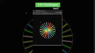 Create Wheel using html and CSS | #day17 CSS Challenges