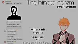Hinata pranks his harem with ‘Guy exe’ - The hinata harem, it’s return! - Gc lyric prank Haikyuu