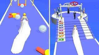 Wedding Rush 3D 👰🏻&zwj;♀️❤️🤵🏻&zwj;♂️ All Levels Gameplay Walkthrough Android iOS