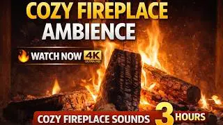 Cozy FirePlace 4K  - The Most Relaxing FirePlace Video 🔥