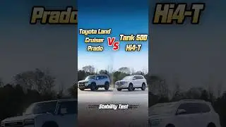 Toyota Land Cruiser VS Tank 500 Hi4-T Stability Test #toyota #suv