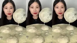 Trending Korean Milk Foam Mukbang 🥛 Creamy & Fluffy ASMR#CrunchyCarnivore #2026Trends