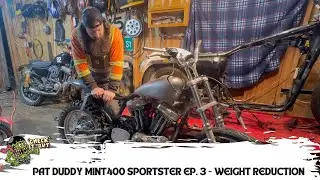 Pat Duddy Mint 400 Sportster Build Episode 3 - Weight Reduction
