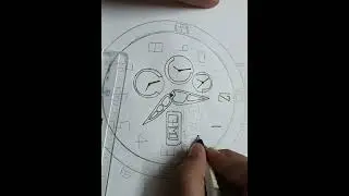 watch art drawing #smart  ⏰⏰⏰#defferent #wall clock