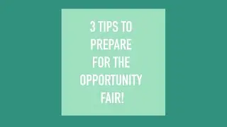 Tips To Prepare for the Virtual Opportunity Fair: Dominic Paquette