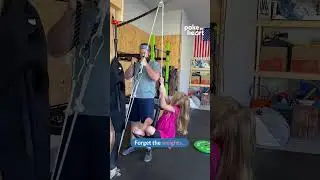 Triceps are so much more fun this way! #familyworkout