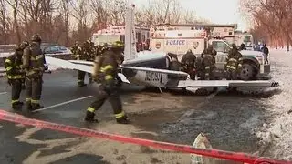 Small plane makes emergency landing on New York City highway