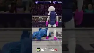 Bomberman shows Cookie Monster the exploding elbow!