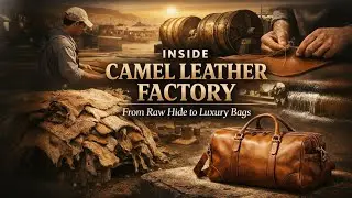 How High-End Bags Are Made – Inside Camel Leather Factory (Full Process)  From Hide to Luxury Travel